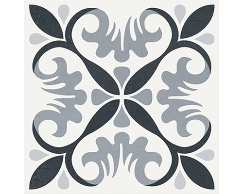 Dekorativ platta med blommönster