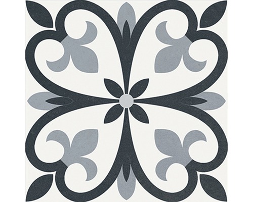 Dekorativ platta med blommönster