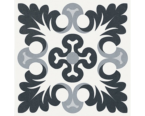 Dekorativ golvplatta med blommönster