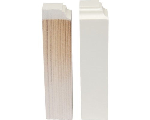Sockel innerhörn vitt 30x30x100mm 2-pack Träsockel, lackerad och olackerad