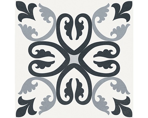 Dekorativ platta med blommönster