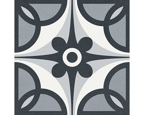 Klinker med blommönster