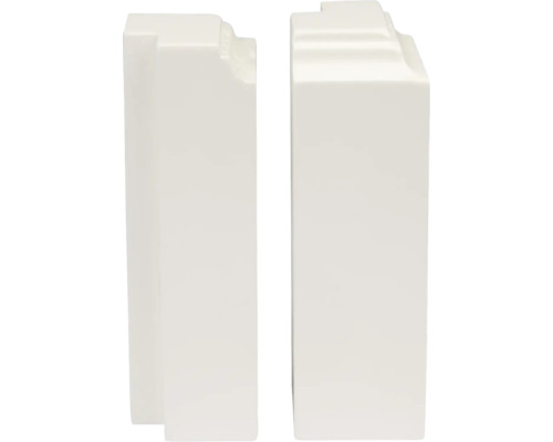 Sockelklots ytterhörn vitmålad furu 40x40x125mm 2-pack Sockelklots ytterhörn vitmålad furu 40x40x125mm 2-pack