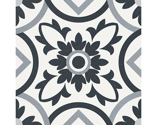 Dekorativ platta med blommönster för vägg och golv