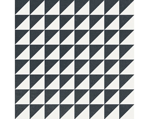 Fyrkantig platta med geometriskt triangelmönster