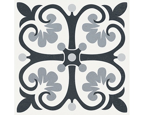 Klinker med blomdekor