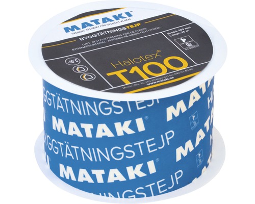 Mataki Halotex T100 tätningsband, 100 mm bred, 25 m lång