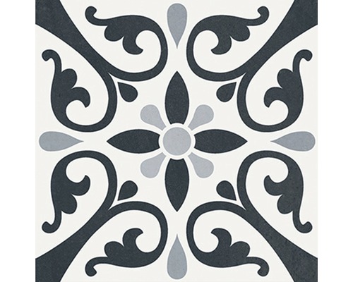 Kakel med blommönster