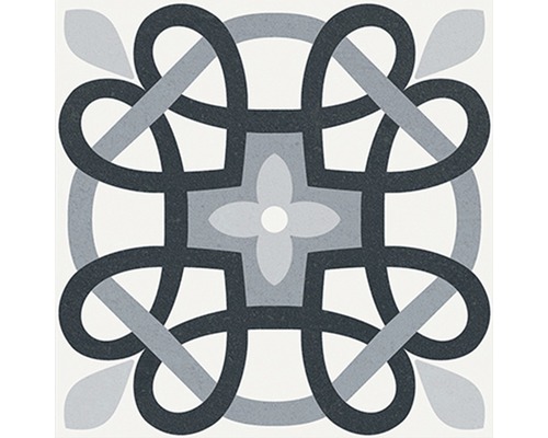 Dekorativ platta med blommönster