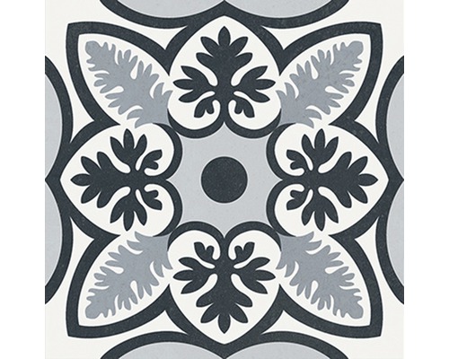 Dekorativ golvplatta med blommönster