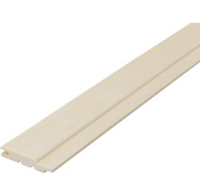 Plastpanel med not och fjäder