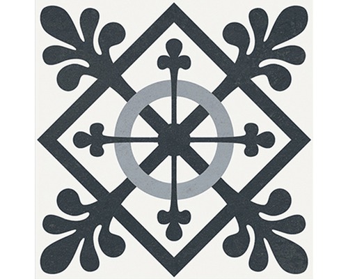 Dekorativ platta med blommönster