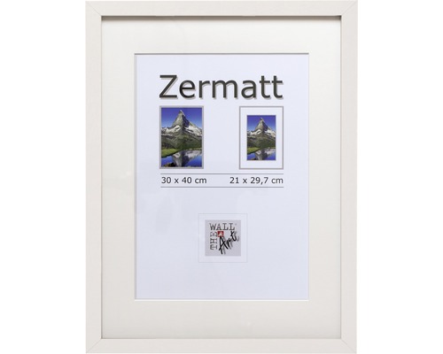 Träram THE WALL Zermatt vit 30x40cm-0