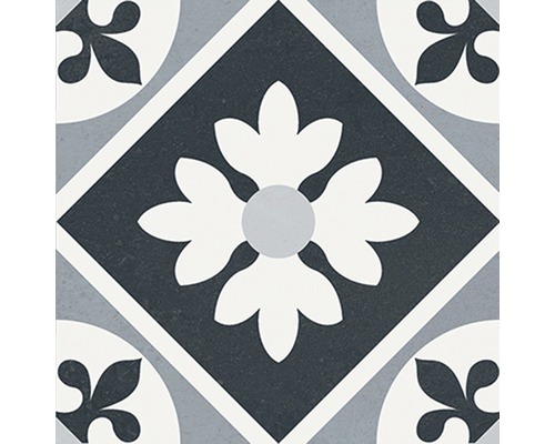 Dekorativ platta med blommönster för vägg- och golvdesign