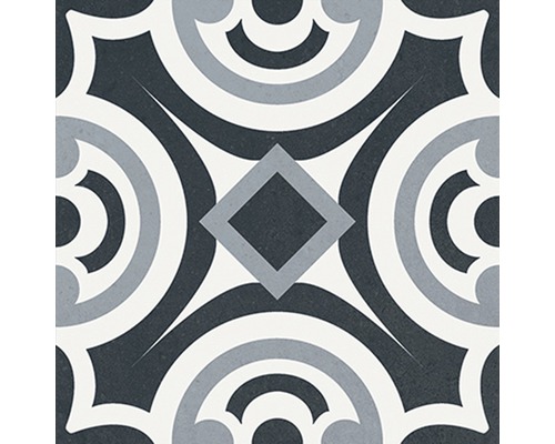 Dekorativ platta med geometriskt mönster