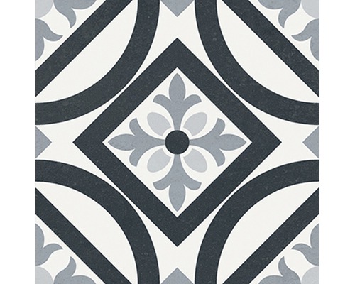 Dekorativ golvplatta med geometriskt mönster