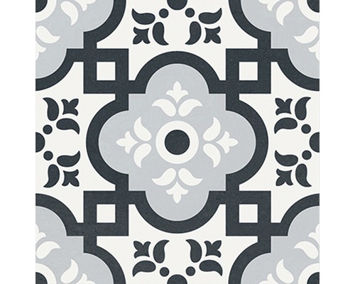 Dekorativ golvplatta med blommönster