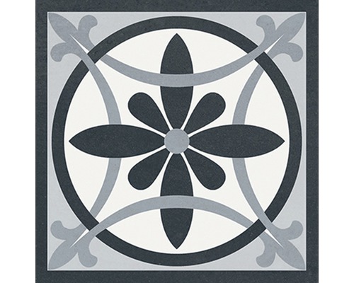 Dekorativ platta med blommönster