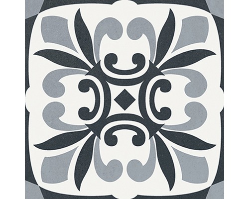 Dekorativ platta med blommönster