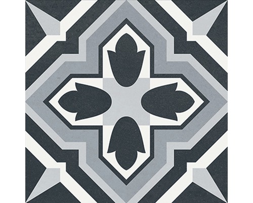 Dekorativ platta med geometriskt mönster