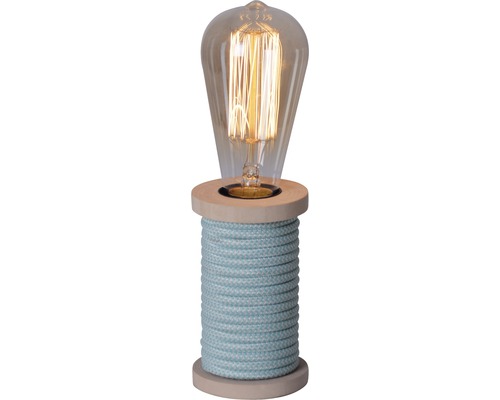 Bordslampa med spoldesign och glödlampa