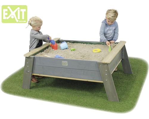 Lekbord/sandlådebord EXIT Aksent XL 138x94x50cm trä grå