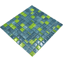 Mosaik glas Crystal XCM 8250 30,2x32,7 cm grön