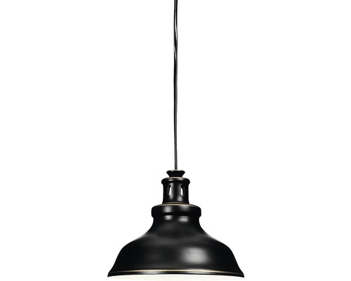 COTTEX Fönsterlampa New Haven 1x40W svart E14 Ø175mm