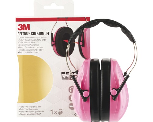 3M Peltor hörselskydd för barn i rosa