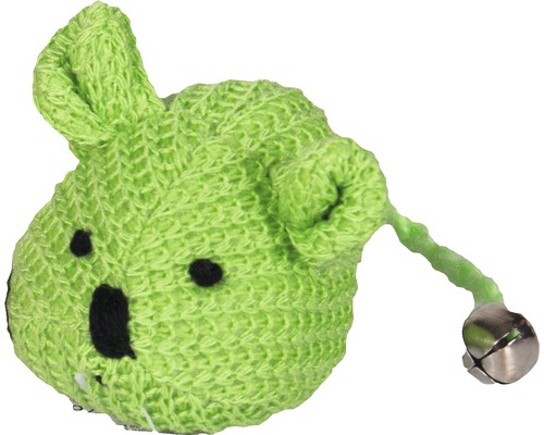 Stickad kattleksak koala med bjällra