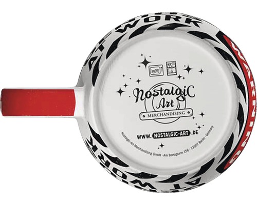 Nostalgic Art logotyp på en askkopp