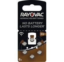 Knappcellsbatteri RAYOVAC Acoustic 312 6-pack-thumb-0