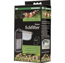Dennerle Nano hörnfilter för miniaquarium, lämplig för akvarier från tio till 40 liter