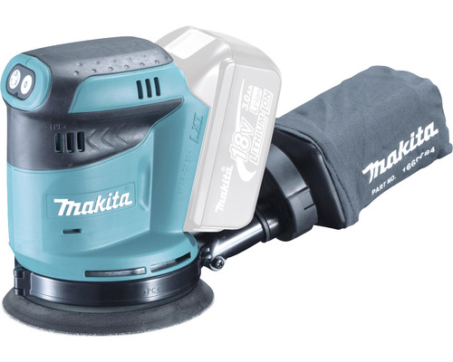 Makita batteridriven excenterslipmaskin med dammpåse