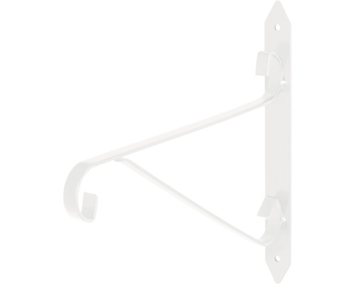 Konsol DOLLE Fleur 250x230mm metall vit Blomlådehållare av metall
