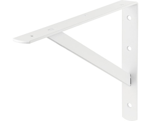 Konsol DOLLE Beam 295x205mm metall vit Metallvinkel för väggmontering med fästhål