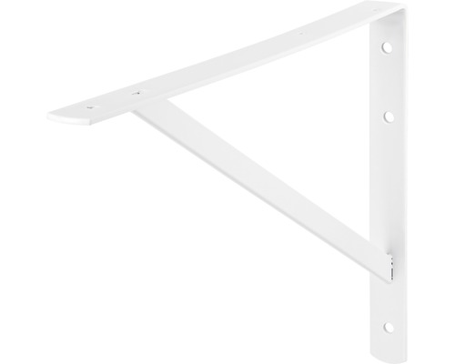 Konsol DOLLE Beam 395x255mm metall vit Hyllkonsol av metall med borrhål