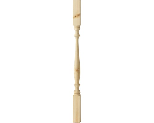 Stolpe svarvad furu 104 53x53x900mm Trä räcke stolpe