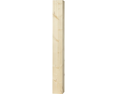 Stolpe rak gran 130 130x130x1180mm Fyrkantigt virke av trä