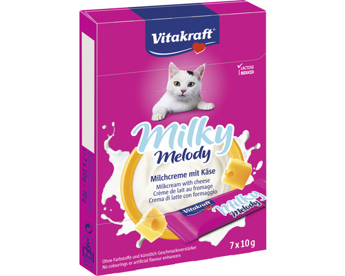 Kattgodis VITAKRAFT Milky Melody med ost 7x10g