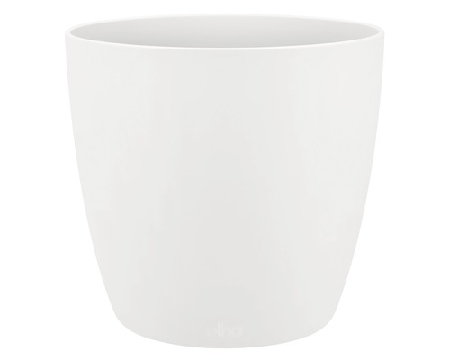 Vit blomkruka i plast
