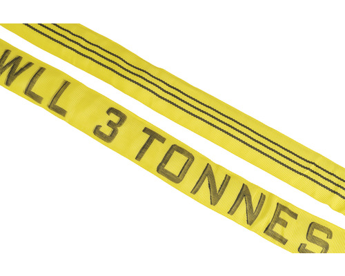 Gul lyftsele med en lastkapacitet på 3 ton