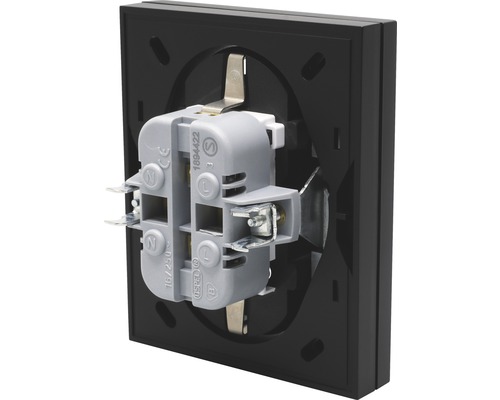 Bakifrånvy av ett strömbrytarinsats