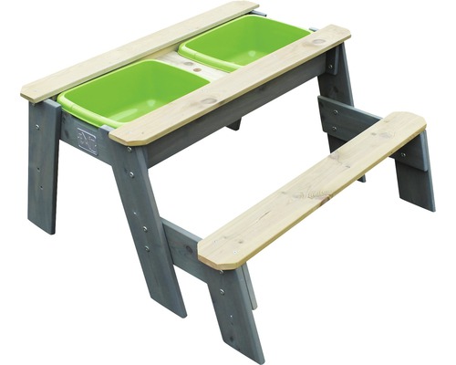 Sand-, vatten- och picknickbord EXIT Aksent inkl. 1 bänk 89x95x50cm grå