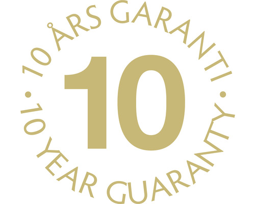 10 års garanti sigill