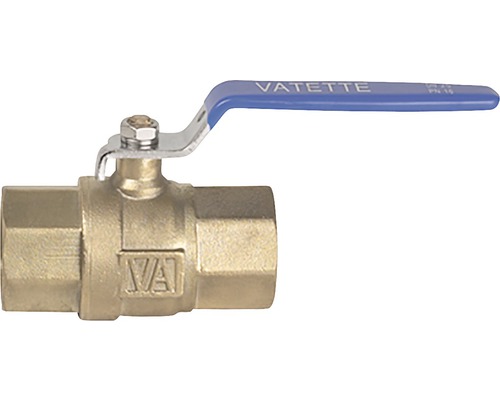 VATETTE Kulventil 803700 G25 8547064 Kulventil av mässing med blått handtag