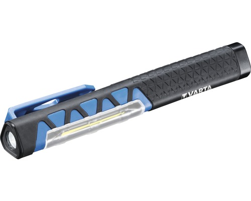 Varta logotyp ficklampa med klämma