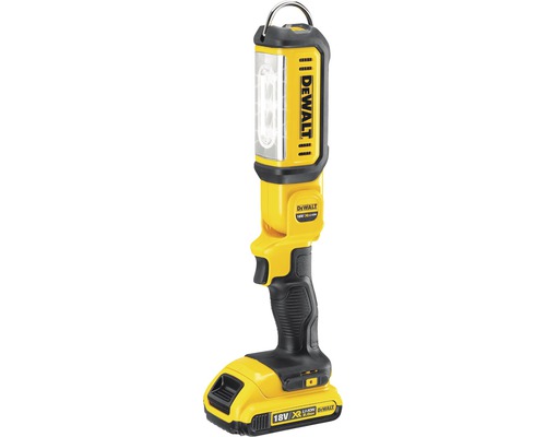 DeWalt batteridriven arbetslampa med upphängningsanordning