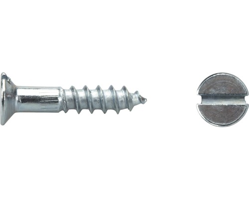 Försänkt träskruv DRESSELHAUS med mejselspår 1,6x10mm DIN 97 elförzinkad