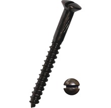 Träskruv med spår och täcklock